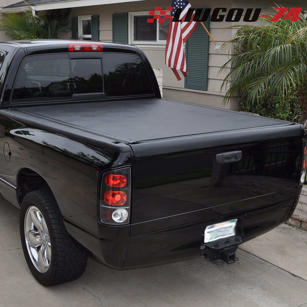 5'7 Bed Soft Four Fold Tonneau Cover Black For 20092018 Dodge Ram 1500 2500 eBay