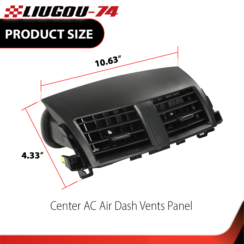 thumbnail image 2 of Center Dash AC Vent For 2006-2012 Toyota RAV4 - Black Plastic - 55663-42020 2 of 4